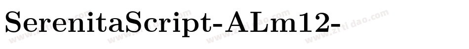 SerenitaScript-ALm12字体转换