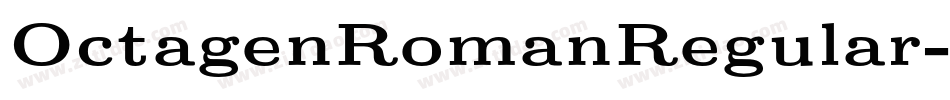 OctagenRomanRegular-lrq5字体转换