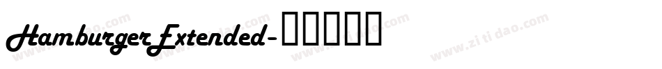 HamburgerExtended字体转换