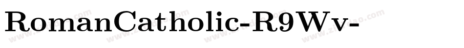 RomanCatholic-R9Wv字体转换