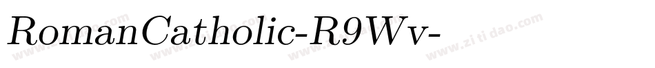 RomanCatholic-R9Wv字体转换