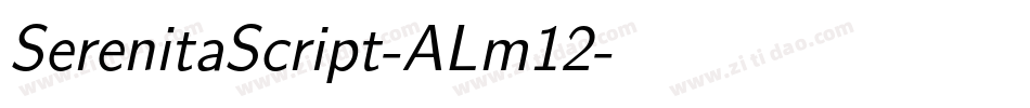 SerenitaScript-ALm12字体转换