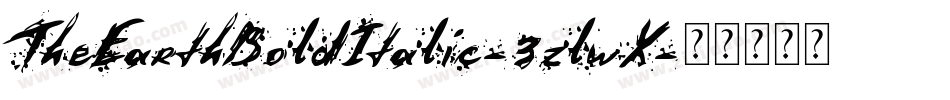 TheEarthBoldItalic-3zlwX字体转换 TheEarthBoldItalic-3zlwX字体转换