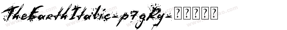 TheEarthItalic-p7gRy字体转换