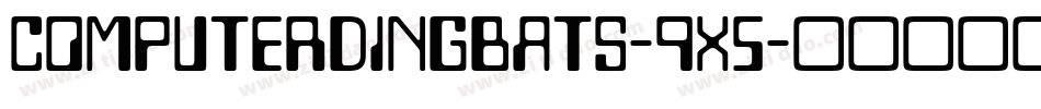 ComputerDingbats-9X5字体转换