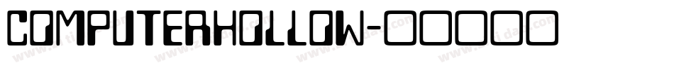 ComputerHollow字体转换