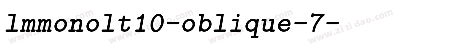 lmmonolt10-oblique-7字体转换
