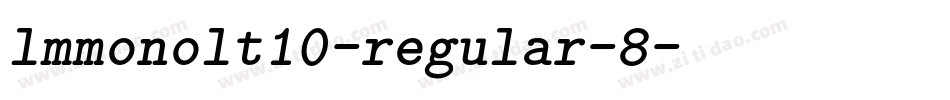 lmmonolt10-regular-8字体转换