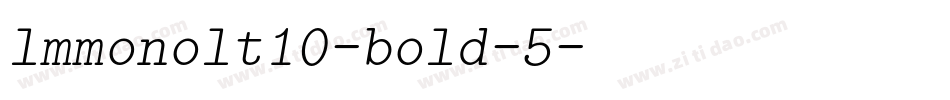 lmmonolt10-bold-5字体转换