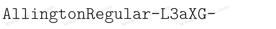 AllingtonRegular-L3aXG字体转换