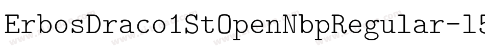 ErbosDraco1StOpenNbpRegular-l5wX字体转换