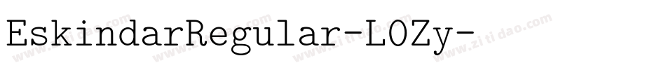 EskindarRegular-L0Zy字体转换