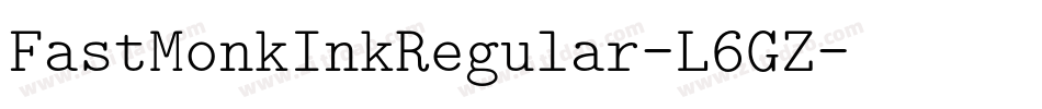 FastMonkInkRegular-L6GZ字体转换