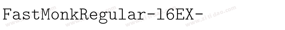 FastMonkRegular-l6EX字体转换