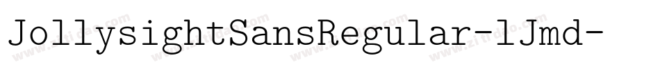 JollysightSansRegular-lJmd字体转换