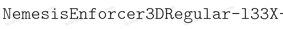 NemesisEnforcer3DRegular-l33X字体转换
