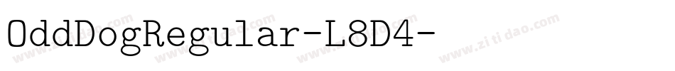 OddDogRegular-L8D4字体转换