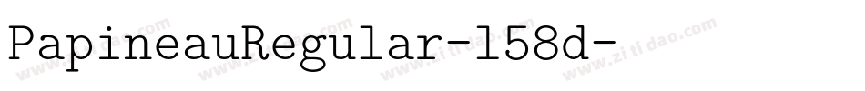 PapineauRegular-l58d字体转换