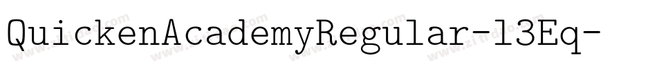QuickenAcademyRegular-l3Eq字体转换