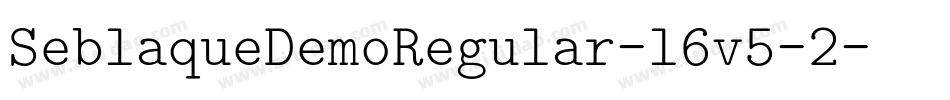 SeblaqueDemoRegular-l6v5-2字体转换