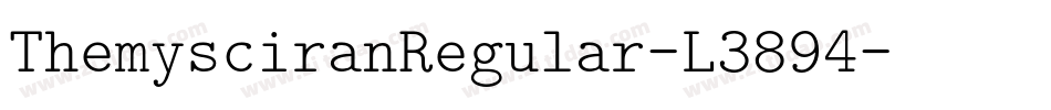 ThemysciranRegular-L3894字体转换