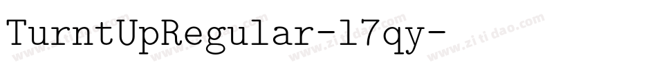 TurntUpRegular-l7qy字体转换