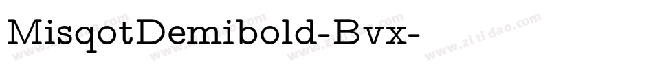 MisqotDemibold-Bvx字体转换