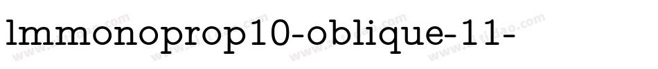 lmmonoprop10-oblique-11字体转换