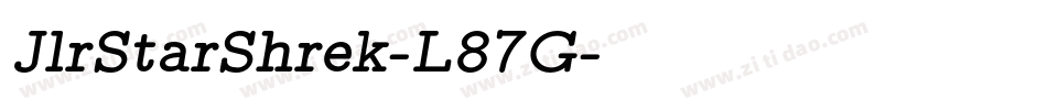 JlrStarShrek-L87G字体转换