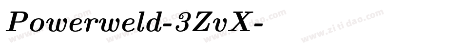 Powerweld-3ZvX字体转换