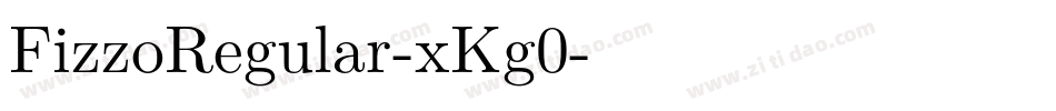 FizzoRegular-xKg0字体转换