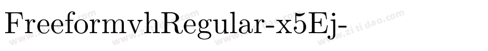 FreeformvhRegular-x5Ej字体转换