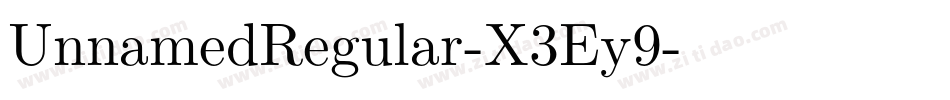 UnnamedRegular-X3Ey9字体转换