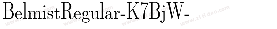 BelmistRegular-K7BjW字体转换
