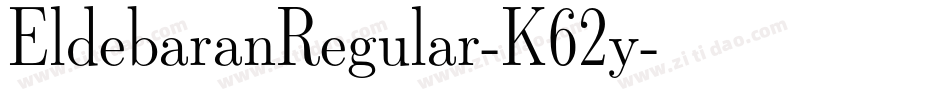 EldebaranRegular-K62y字体转换