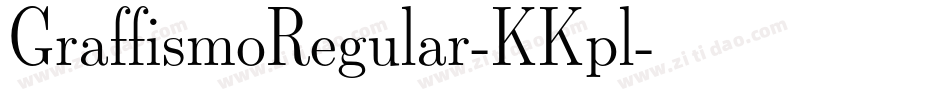 GraffismoRegular-KKpl字体转换