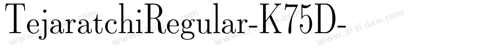 TejaratchiRegular-K75D字体转换