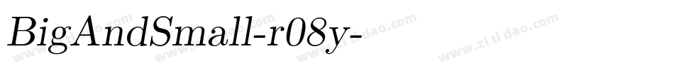 BigAndSmall-r08y字体转换
