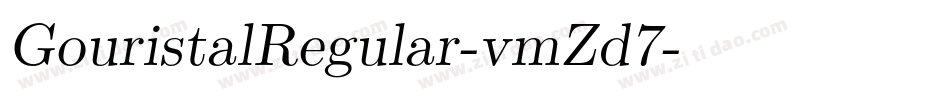 GouristalRegular-vmZd7字体转换