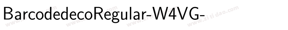 BarcodedecoRegular-W4VG字体转换