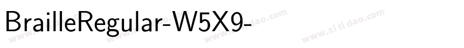 BrailleRegular-W5X9字体转换