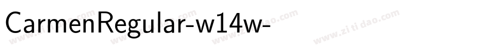 CarmenRegular-w14w字体转换