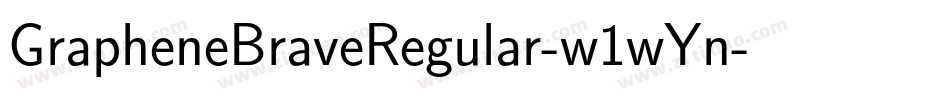 GrapheneBraveRegular-w1wYn字体转换