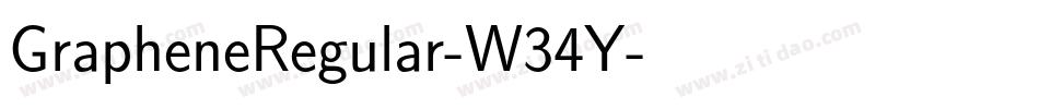 GrapheneRegular-W34Y字体转换