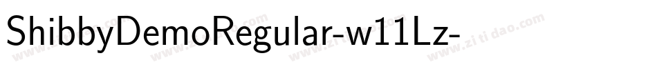ShibbyDemoRegular-w11Lz字体转换 ShibbyDemoRegular-w11Lz字体转换