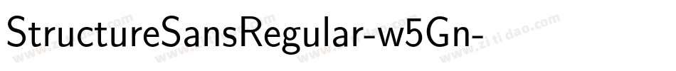 StructureSansRegular-w5Gn字体转换