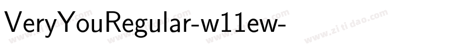 VeryYouRegular-w11ew字体转换