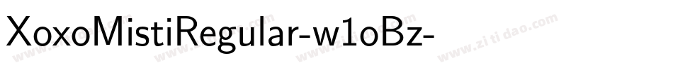 XoxoMistiRegular-w1oBz字体转换