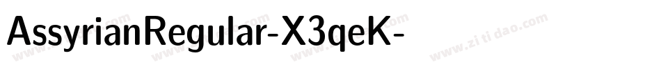 AssyrianRegular-X3qeK字体转换
