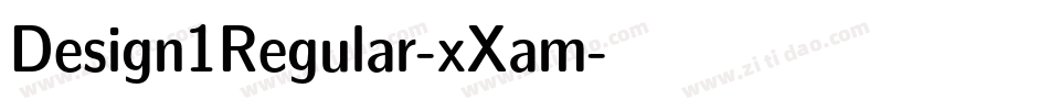 Design1Regular-xXam字体转换